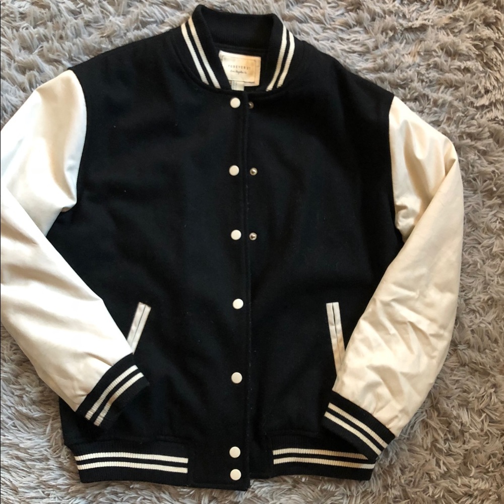 Retro style varsity jacket